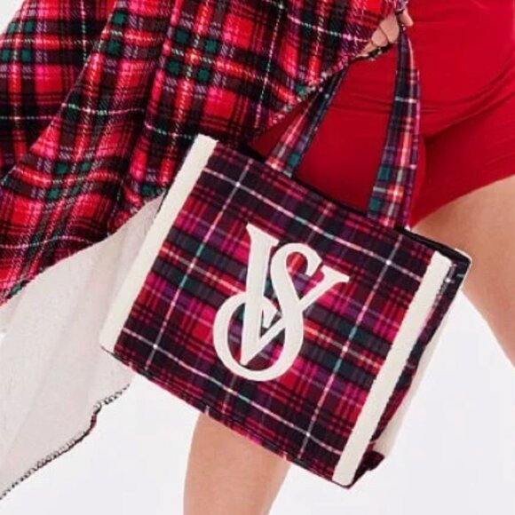 Victoria’s Secret Plaid Tote Bag